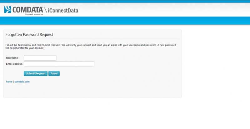 Comdata credit card forgotpassword