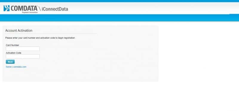 Comdata credit card Registration